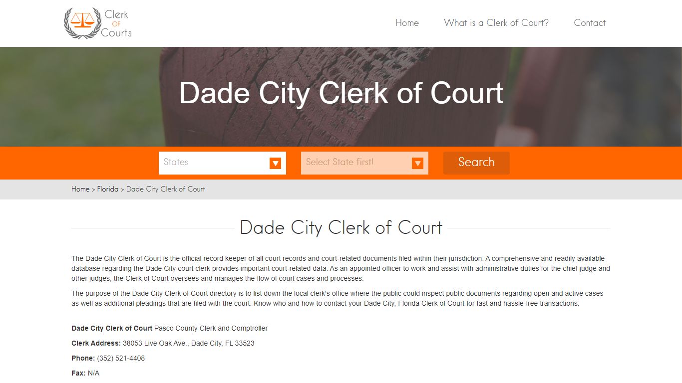 Find Your Pasco County Clerk of Courts in FL - clerk-of-courts.com